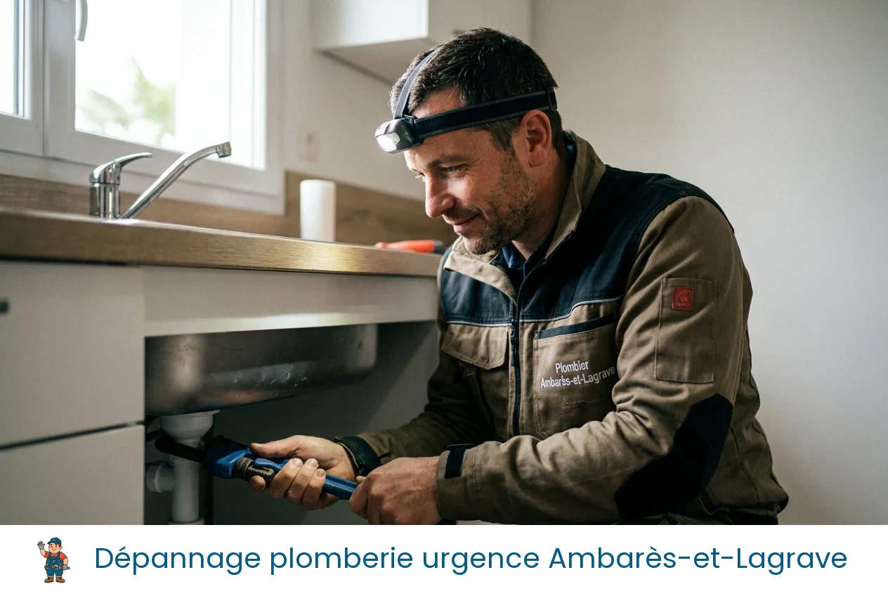 Dépannage plomberie urgence à Ambarès-et-Lagrave