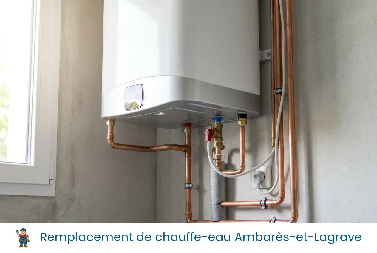 Remplacement de chauffe-eau à Ambarès-et-Lagrave