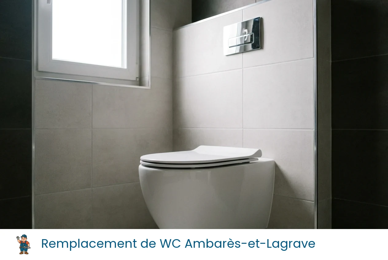 Remplacement de WC à Ambarès-et-Lagrave