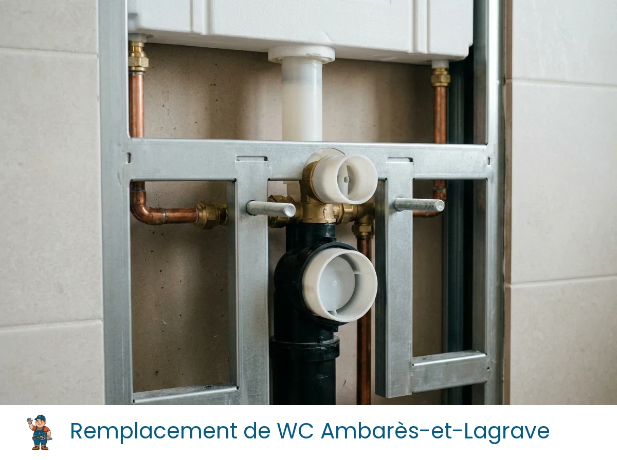 Remplacement de WC à Ambarès-et-Lagrave