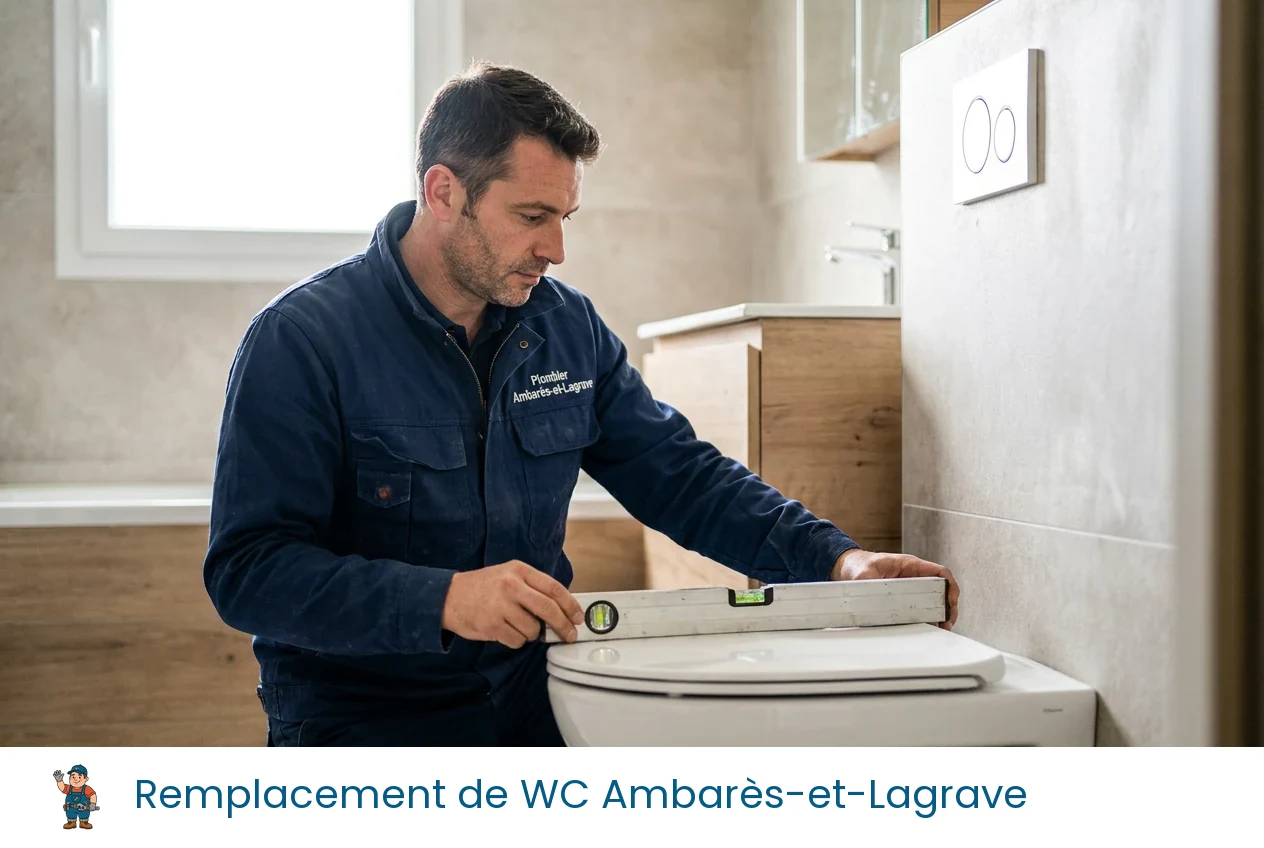 Remplacement de WC à Ambarès-et-Lagrave